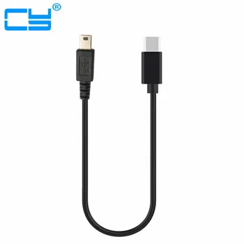 

USB 3.1 Host OTG Type C Male to mini USB Type B Male Adapter Cable For Mobile Hard HUB Camera for Macbook & Google Chromebook