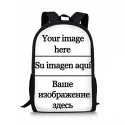 FORUDESIGNS/на заказ ваша фотография Дети Рюкзак 16 дюймов рюкзак студент школьная сумка подросток Детский рюкзак Bagpacks Mochila