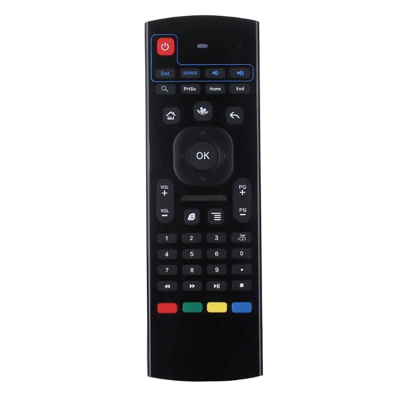 

Multifunction PC Pone TV Remote Control RF 2.4G USB Connected Double-Side Keys Fly Mouse Keyboard Infrared Remote Controller