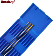 3 предмета WL15 0,0" X 6" 1/1" X6" 3/3" Lanthanated Вольфрам электродная головка Вольфрамовая игла золото