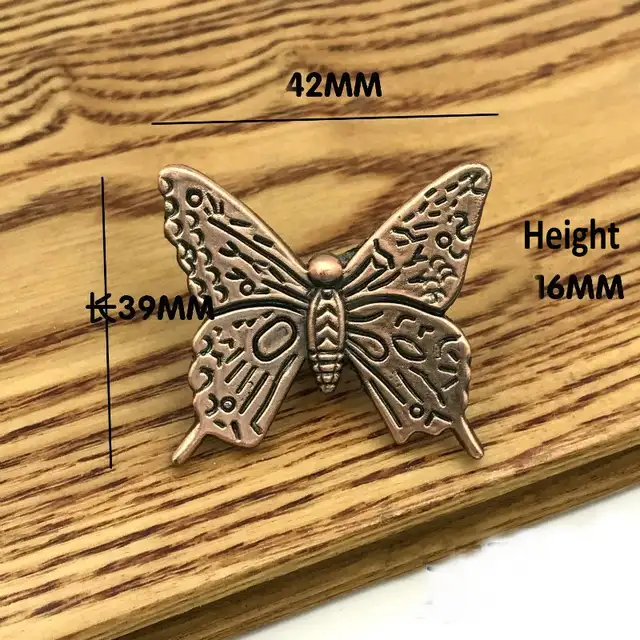 Chic Butterfly Cupboard Door Cabinet Knob Kitchen Drawer Wardrobe Pull Handle