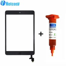 Netcosy For ipad Mini 1/2 Touch Screen Digitizer Home Button replecement For ipad mini 1 2 A1432 A1454 A1455 A1489 +5ml UV glue