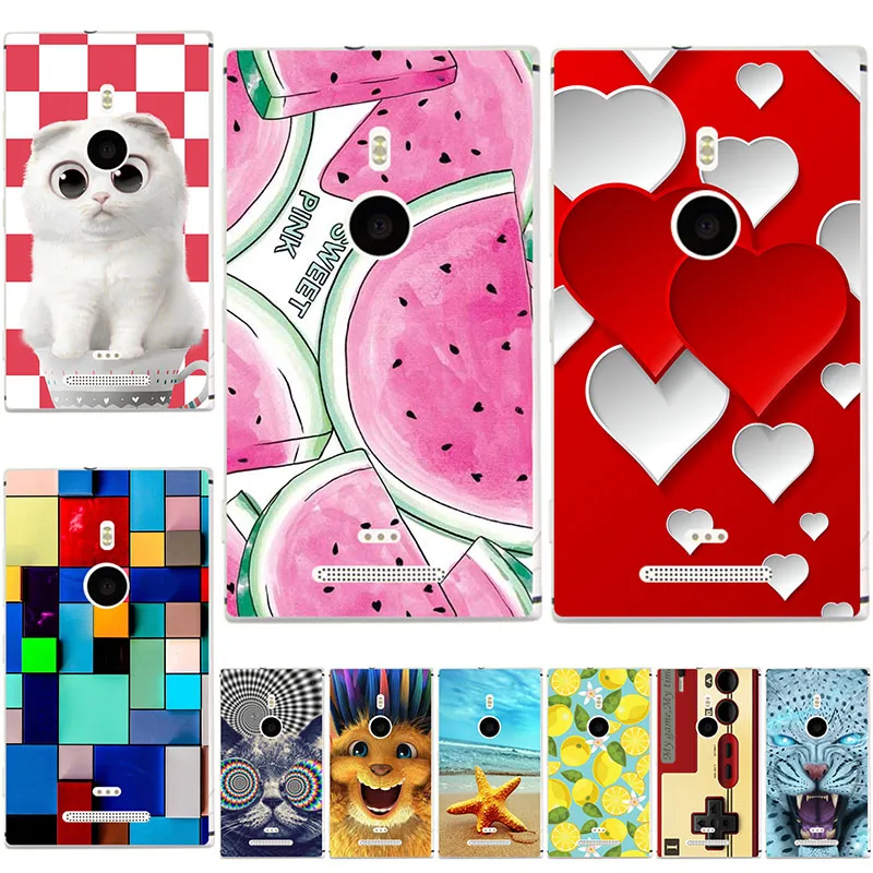 Июнь новый стиль для Nokia Lumia 925 задняя крышка растения оригинальный пластиковый