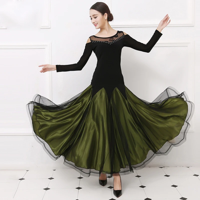 

Ballroom Competition Dance Dresses Women 2019 New Summer Lady Custom Made Standard Waltz Ballroom Dance Dresses
