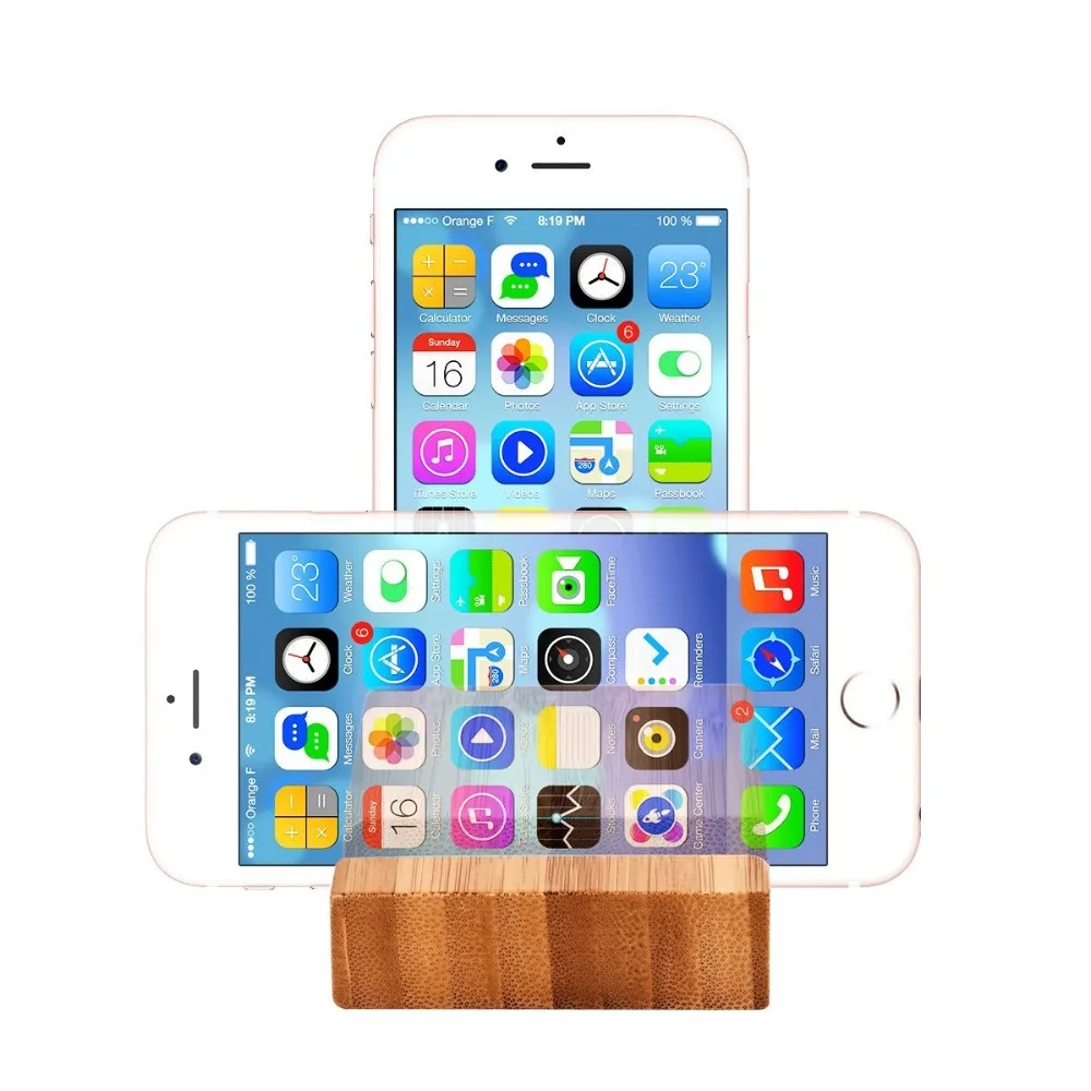 Подставка держатель для телефона из Букового дерева iPhone 6 7 8 Plus|Подставки и
