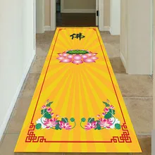 Прямоугольные буддийские храмовые лотоса Печатные ковры для гостиной домашний Коврик для прихожей буддийский даосизм практический Коврик для медитации/ковер