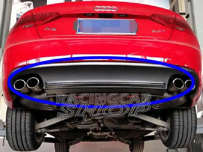

UNPAINTED S Style High Quality PU Rear Diffuser Fit For Audi A5 Coupe 2door standard Bumper 2012-2016 A038F