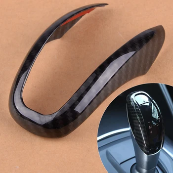 

beler Gear Shift Head Carbon Fiber Texture Cover Trim Frame Car Accessories Fit for Alfa Romeo Giulia Stelvio 2017
