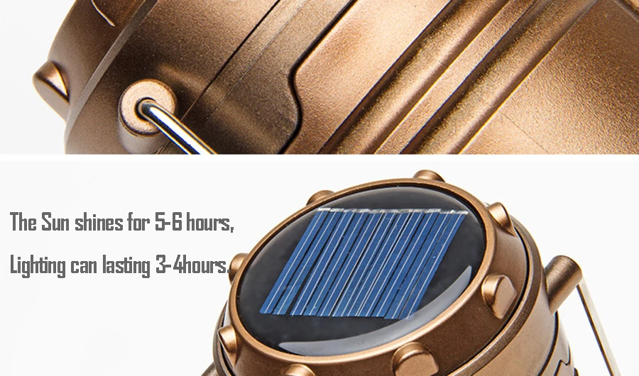 New 6LEDs solar Camping Light Rechargeable Hand Lamp camping Lantern AC110-250V Tent Lights for Outdoor Lighting Hiking-details6