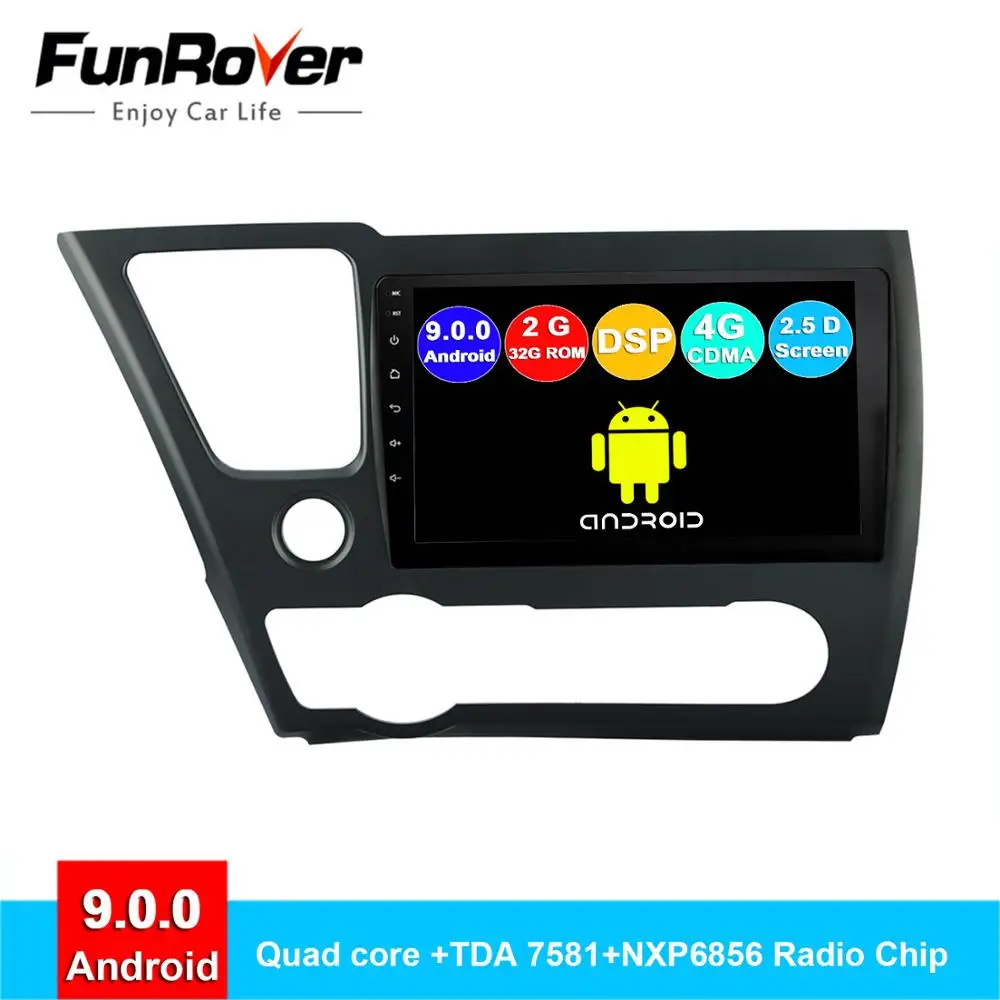 Flash Deal FUNROVER android 9.0 2.5D+IPS car radio multimedia player For Honda Civic Saloon 2013-2016 dvd EX LX DX dvd gps navigation navi 0 Flash Deal FUNROVER android 9.0 2.5D+IPS car radio multimedia player For Honda Civic Saloon 2013-2016 dvd EX LX DX dvd gps navigation navi 0