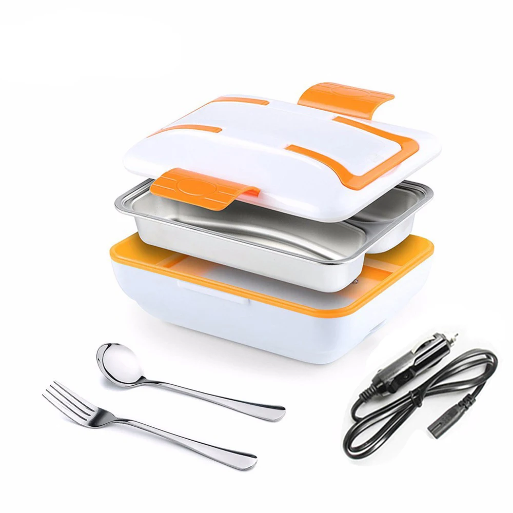 

AHTOSKA 12V Portable Electric Heating Lunchbox Made By High Quality Stainless Steel And Plastics Food Warmer For Car Dinnerware