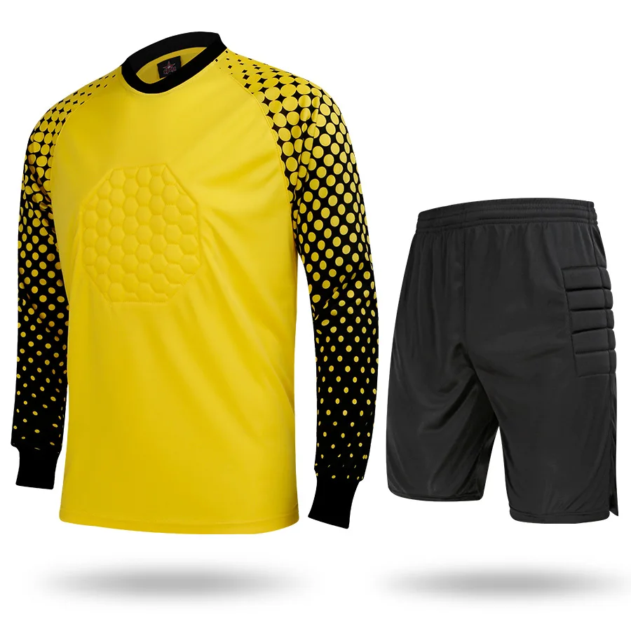New Goalkeeper jersey & shorts Soccer set goaltender jersey Football
