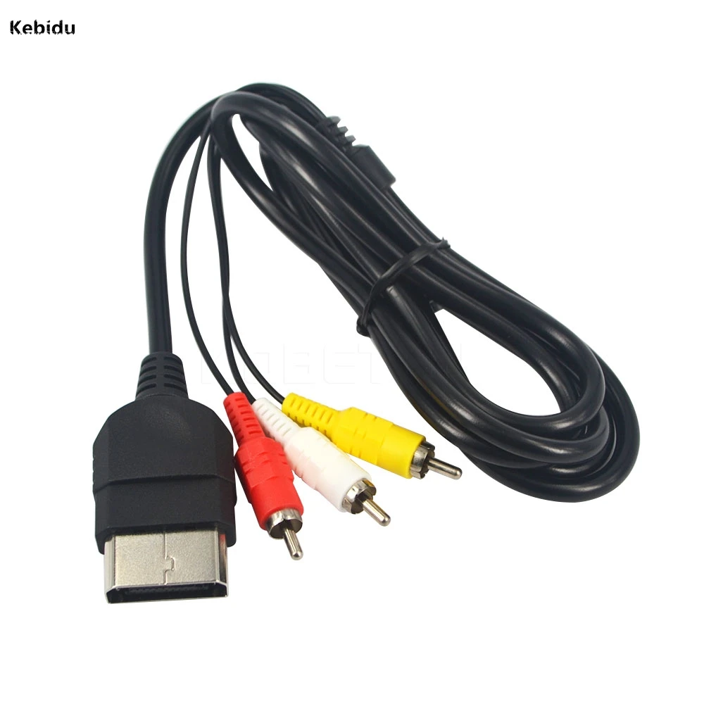 

2016 New Arrvial RCA Composite Video AV Cable HDTV 1.8M Adapter Converter Connector Connection For XBOX