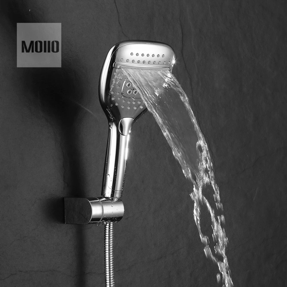 

MOIIO HOT SALE All Chrome POM Material Waterfall Square Shower Head hand held shower head