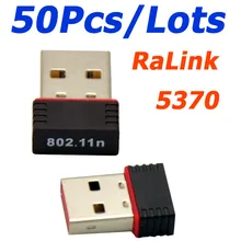 50 шт./лот Ralink 5370 150 Мбит/с беспроводной USB WiFi адаптер Соединительная плата локальной компьютерной сети адаптер для SKYBOX/Openbox/STB