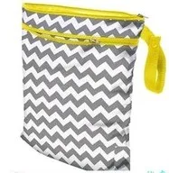 Портативный детский подгузник водонепроницаемый мешок для хранения двойной молнии пеленки пакет для мусора уход за младенцем продукт - Цвет: Серый
