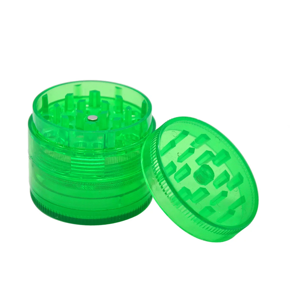 Buy Plastic Herb Grinder With Screen 4 Layers 50 MM