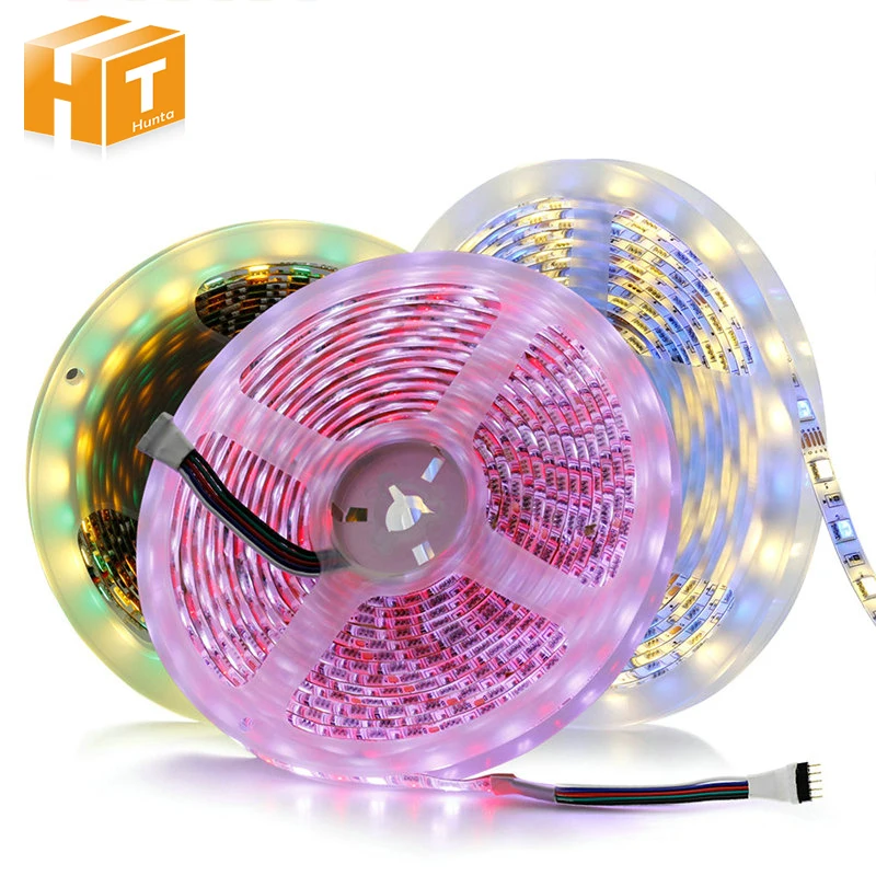 Светодиодная лента 5050 DC12V RGB RGBW ледяной, синий, розовый, белый теплый белый 60 светодиодный s/M 5050 светодиодные ленты 5 м 300 светодиодный s