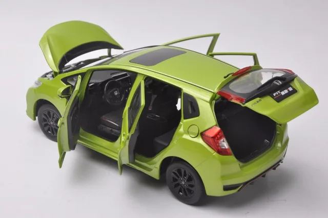 1:18ダイキャストモデルホンダフィットスポーツジャズGK5 2018グリーン 