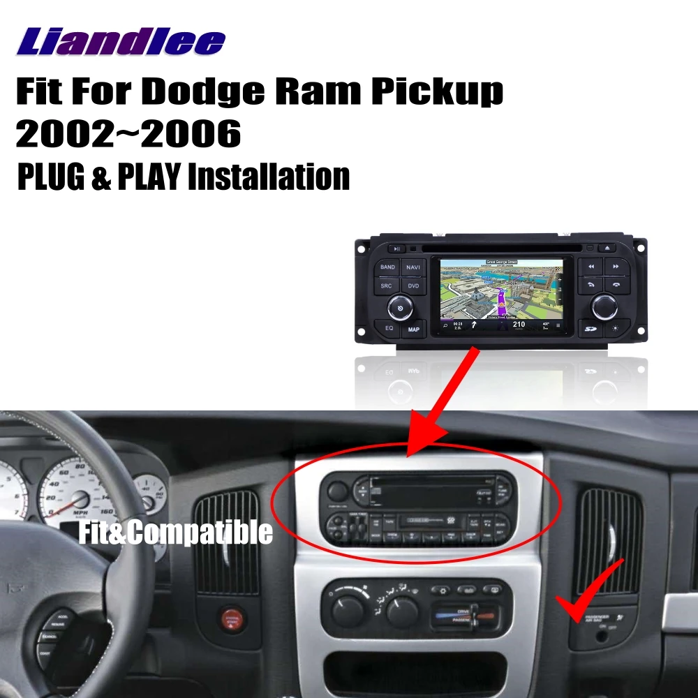 Discount Liandlee For Dodge Ram Pickup 2002~2006 Android Car Radio CD DVD Player GPS Navi Navigation Maps Camera OBD TV Screen Media 3