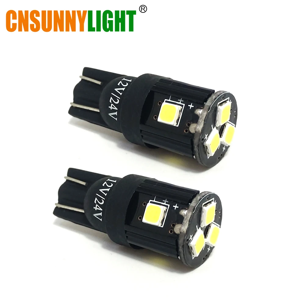 T10 w5w LED Car SMD Bulbs 194 168 Clearance Light Brake Turn Signal Wedge Side Tail Parking Door Map Lighting Trunk Laggage Lamp (4)