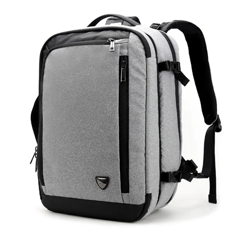 ARCTIC HUNTER, мужской деловой Повседневный Рюкзак, большая вместительность, городская дорожная сумка, многофункциональный, разборка, рюкзак для путешествий, мужской - Цвет: Серый