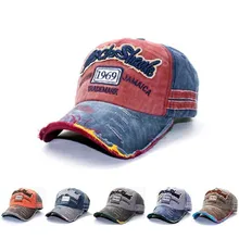 Sombreros de hombre clásico Multi-estilo gorra de béisbol Unisex para hombre mujer gorra de baseball Estilo Vintage ajustable de mezclilla desgastada gorra de camionero