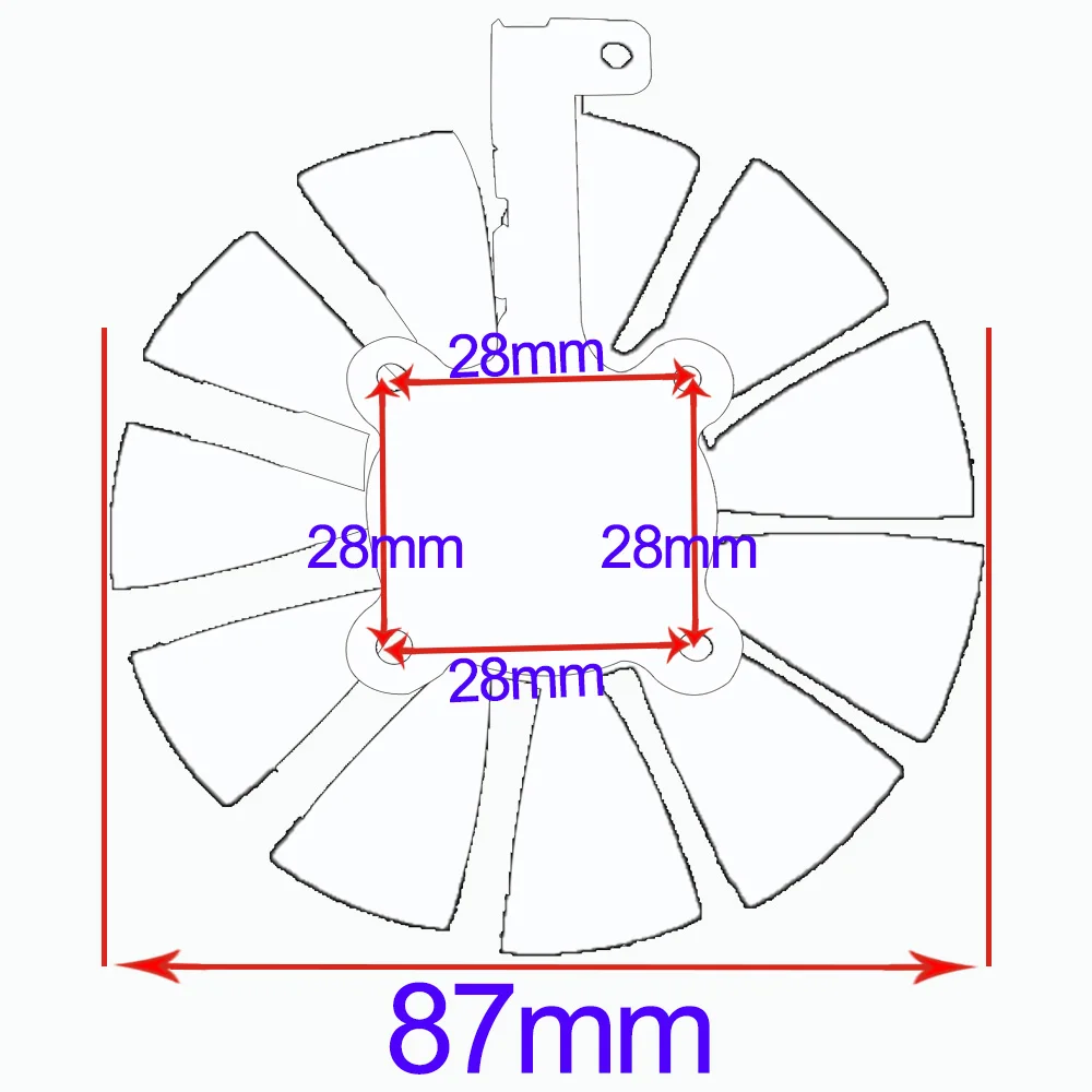 Everflow-87MM-T129215SU-4Pin-0-50A-Cooling-Fan-For-GTX-980-Ti-GTX-1050-1060-1080 (4)