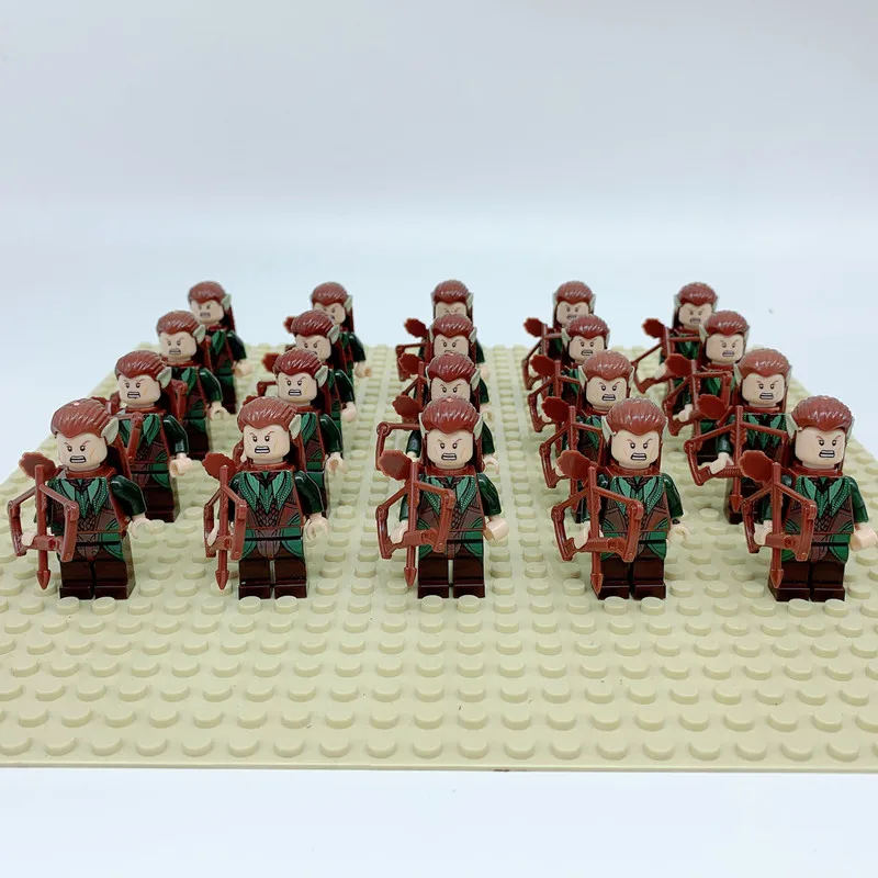 

20pcs/lot Lord of the Rings Legoingly Action Figure Elrond Tauriel Haldir Building Blocks Children DIY Gift Bricks Toy