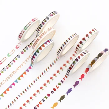 

1pcs 0.8 cm X 7 m bee bottle brooch washi tape children DIY Diary album decora masking tape kawaii stationery scrapbooking tools