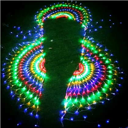  3x0.5m LED Christmas Lights Outdoor Garlands Decoration Peahen LED Net String Fairy Cristmas Lights - 32757037124