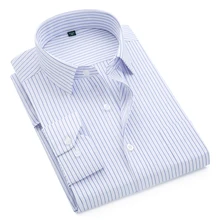 Новинка, брендовая мужская рубашка, мужские рубашки в полоску, мужская мода, повседневная рубашка с длинным рукавом, деловая рубашка, официальная рубашка camisa social