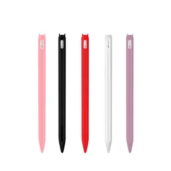 

2pcs For Apple Pencil 2 Case iPad Pro 2018 Pencil case Tablet Touch Stylus Pen Protective Cover Pouch Portable soft Silicon Case