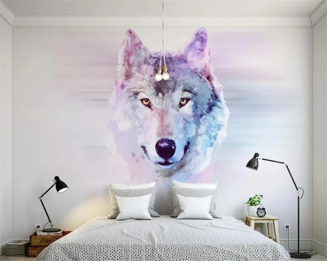 Papel de parede foto personalizada animal tigre 3d, grande mural, quarto,  sala de estar, sofá, plano de fundo tv, murais 3d, rolo de papel de parede  - AliExpress