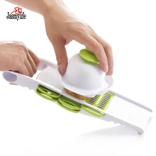 7Pcs/set Multi Mandoline Vegetable Slicer Stainless Steel Cutting Vegetables Grater Creative Kitchen Gadget with 5 Blades