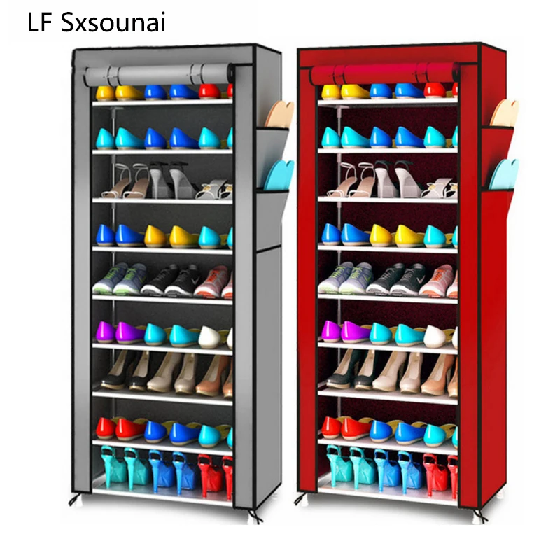 LF Sxsounai أكسفورد القماش الحد الأدنى متعددة الوظائف الغبار خزانة خذاء أحذية رفوف 10 طبقة 9 الشبكة أداة تنظيم الأحذية الرف LF Sxsounai أكسفورد القماش الحد الأدنى متعددة الوظائف الغبار خزانة خذاء أحذية رفوف 10 طبقة 9 الشبكة أداة تنظيم الأحذية الرف