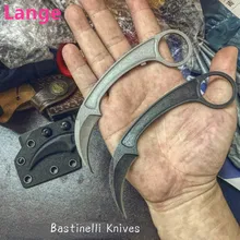 Lange bastinelli ножи тактический коготь нож, керамбит CS выживания на открытом воздухе Охота Портативный карманный нож спасения инструмент для повседневного использования