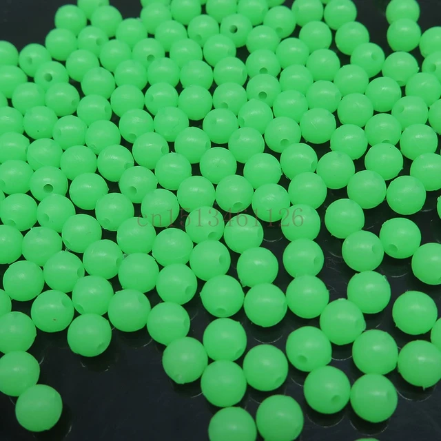 Buy 200 pcs floating fishing beads 6mm glowing plastic