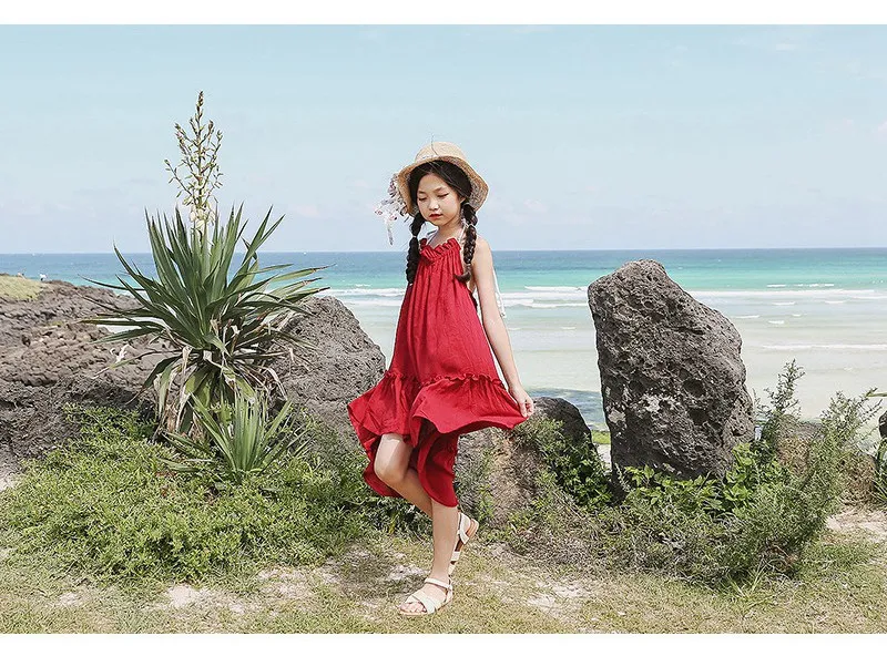 teenage girl beach dress s108-13