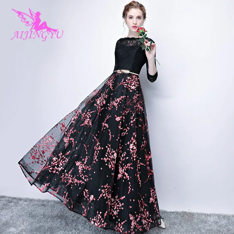 

AIJINGYU Sexy Long Sleeve Evening Dress Party Gown 2018 Women Elegant Formal Special Occasion Dresses Fashion Gowns FS528