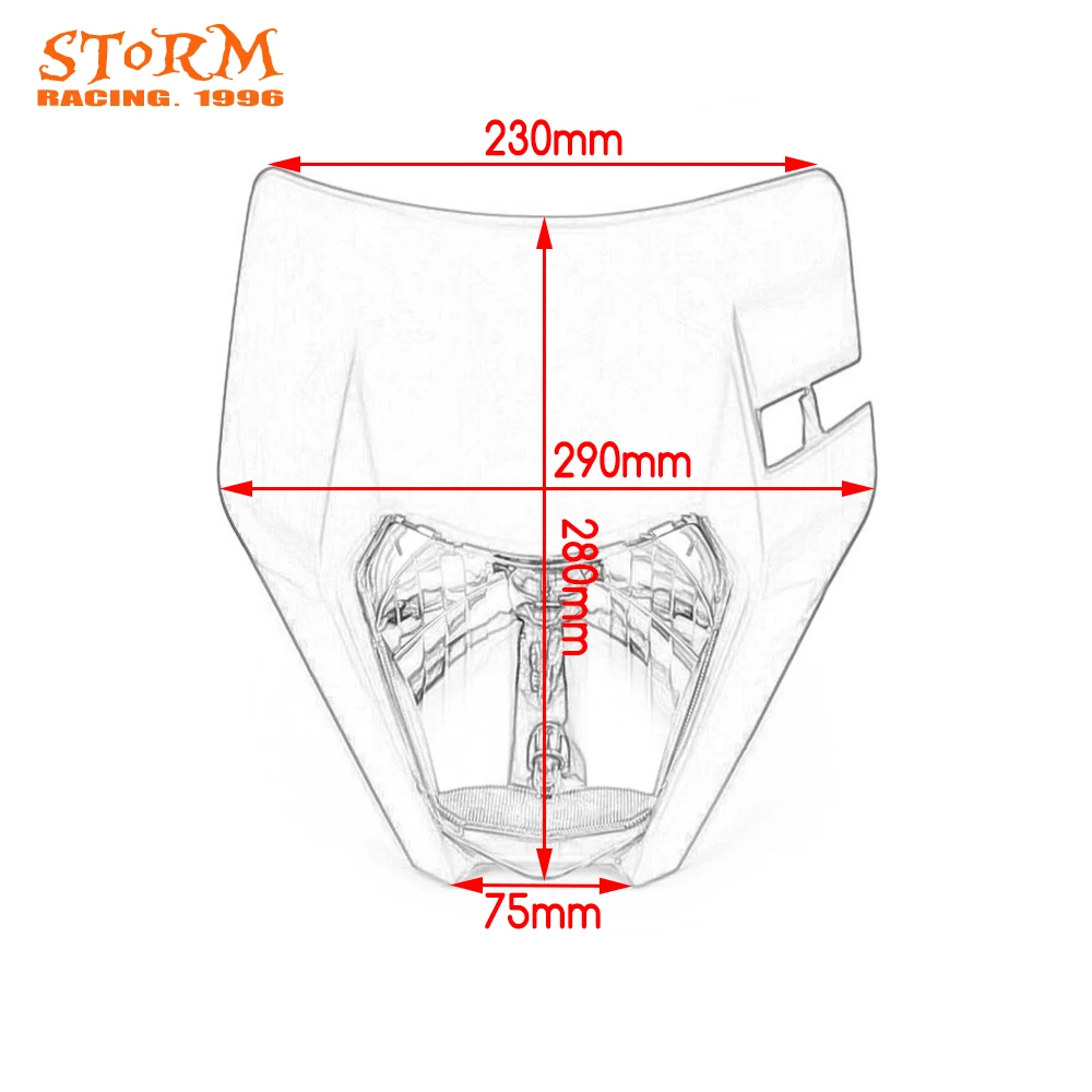 Универсальный мотоциклетный головной светильник, светильник на голову для KTM EXC EXCF XC XCF XCW XCFW MX EGS SX SXF SXS SMR 125 250 300-500 Байк