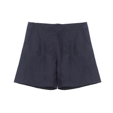 CISULI шелковые брюки женские короткие брюки Летние удобные короткие feminino натуральная шелковая ткань темно-синего цвета