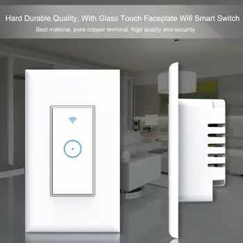 

Smart WiFi Light Switch in Wall Compatible With Amazon Alexa & Google home Voice Control Smart Life App