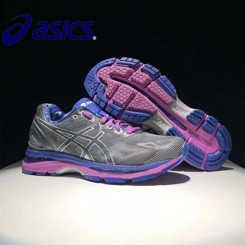 2019 اسيكس GEL-KAYANO 19 T750N-9093 الأصلي جديد وصول الرسمية اسيكس المرأة رياضية المحمولة في الهواء الطلق أحذية رياضية
