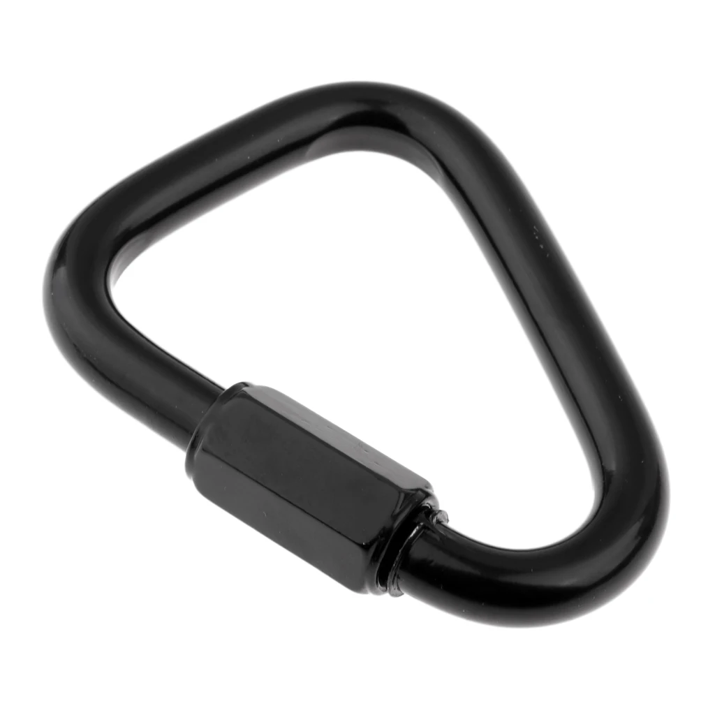 Screw Lock Carabiners Keychain Clip for Hammock Camping Backpack Dog Leash Carabiner Locking Keychain Climbing Accessories