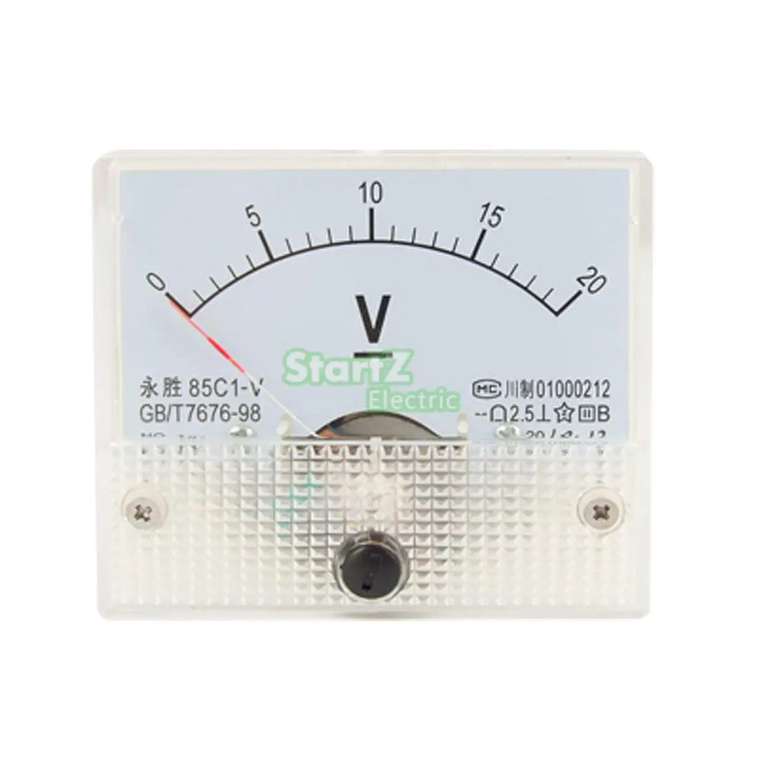 

DC Analog Meter Panel 20V Current Voltage Ammeters 85C1 0-20V Gauge