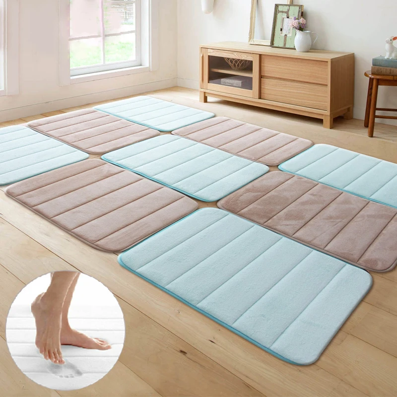 

Modern Style Door Mats Kitchen Bathroom Living Room Carpet Absorbent Non-slip Rug Carpet 40*60cm/50*80cm/40*120cm Home Decor