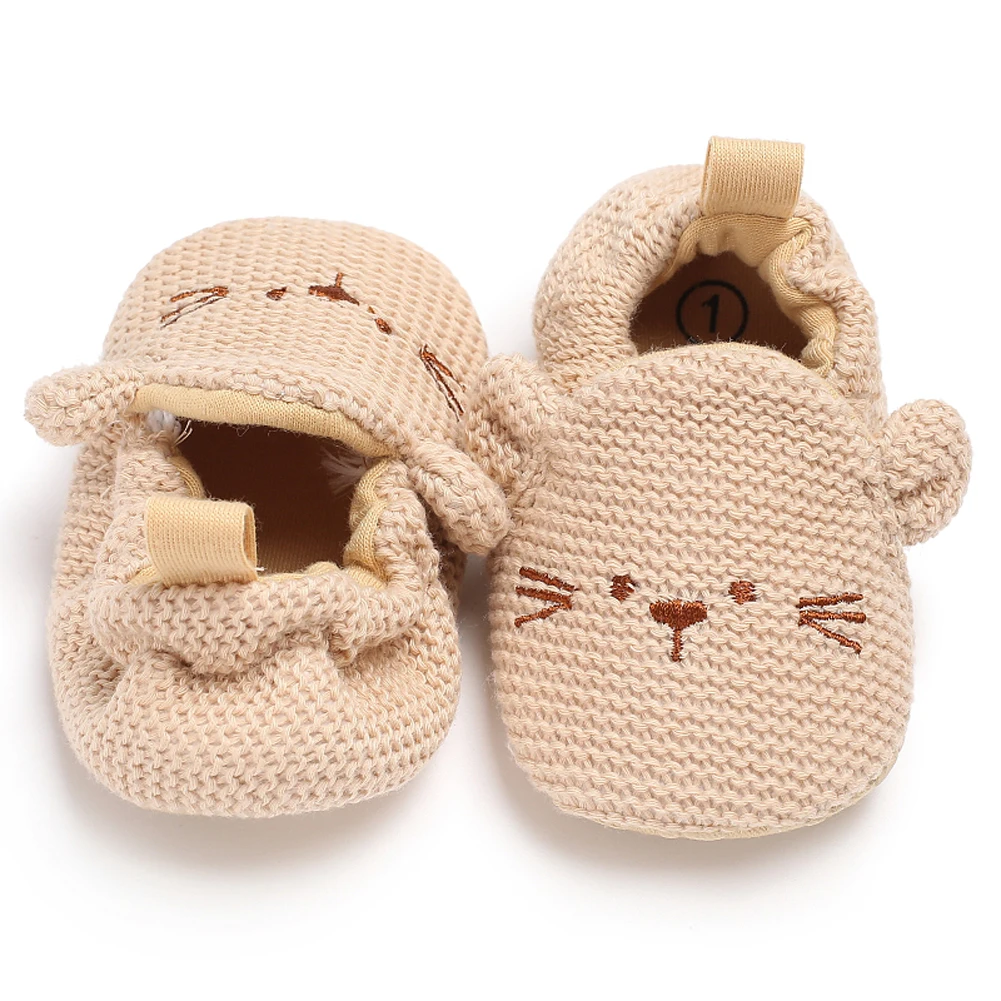 Emmaaby/; обувь для новорожденных девочек и мальчиков с мягкой подошвой; обувь для малышей с милыми животными