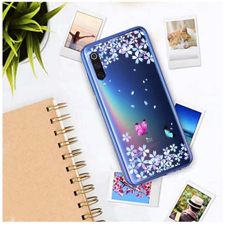 Patterned Slim Thin Transparent Silicon Soft Case Cover on sfor Xiaomi Mi A2 8 Lite 9 SE 6 A1 F1 Mix 2S Max 3 Clear Phone Coque  (5)