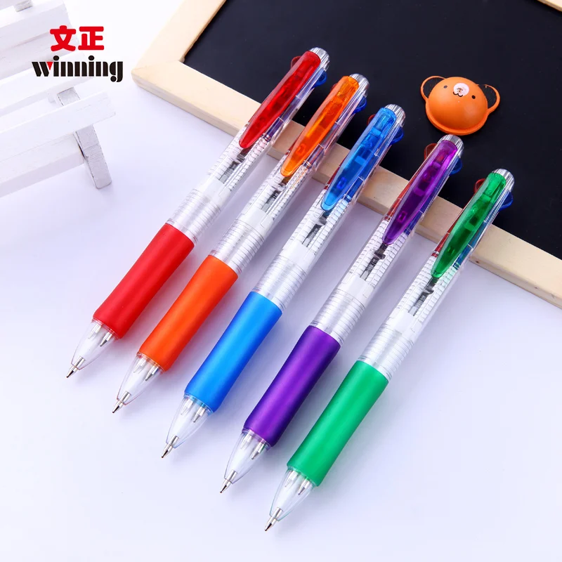 

Winning 2020 Multicolor Click Ball Pen Black Blue and Red Refill 3 Colors Transformable Ballpoint Pens School Office Supplies